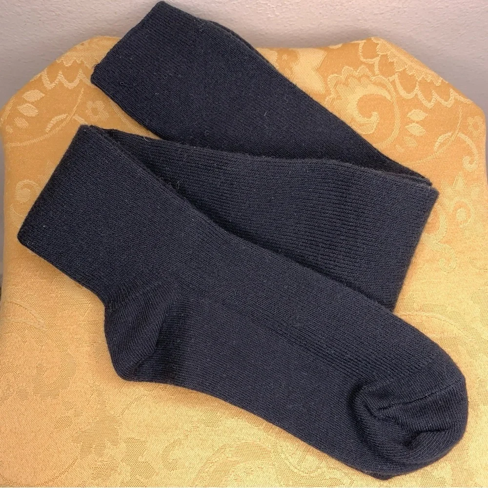 Black Knee High Socks Classic Cozy Goth Kawaii Stretch Fitted
